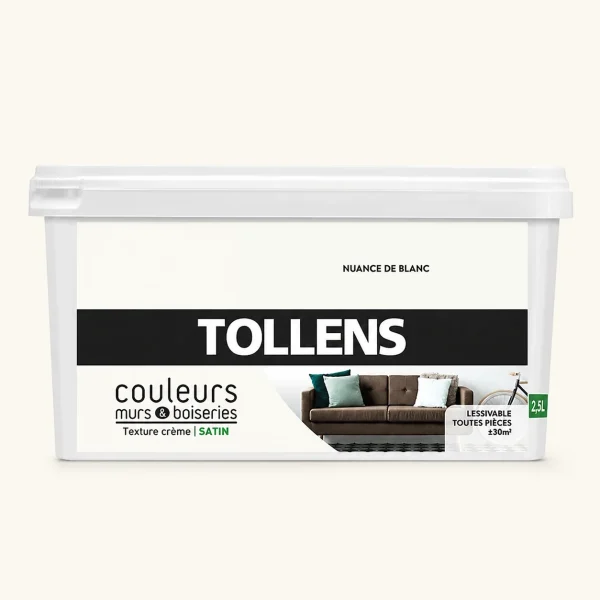 Peinture Tollens Broderie Blanche Satin